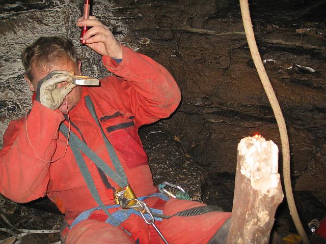 img_2697.jpg - Rick shooting forsights during the survey