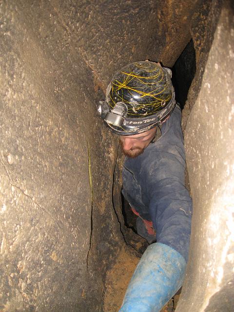 img_2713.jpg - Only small folk could go from here.  Both Bill Biggers and Chris Woodley had to take their helmets off to get through.