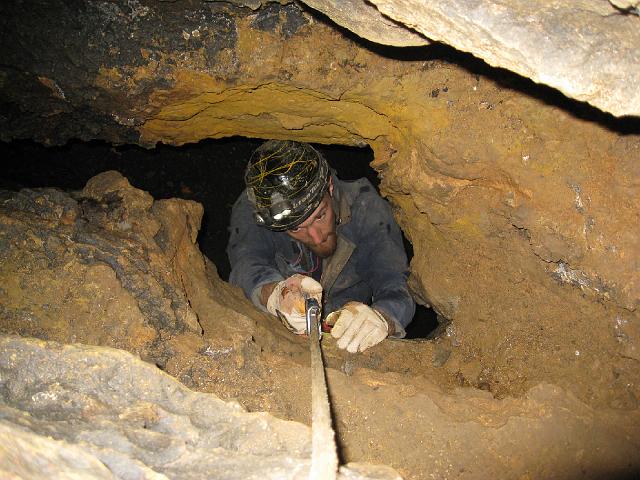 img_2731.jpg - Steve climbing back up 5th  drop