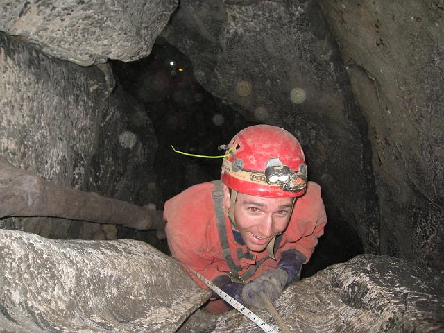 img_2736.jpg - Chris climbing up the 'Climb up'.
